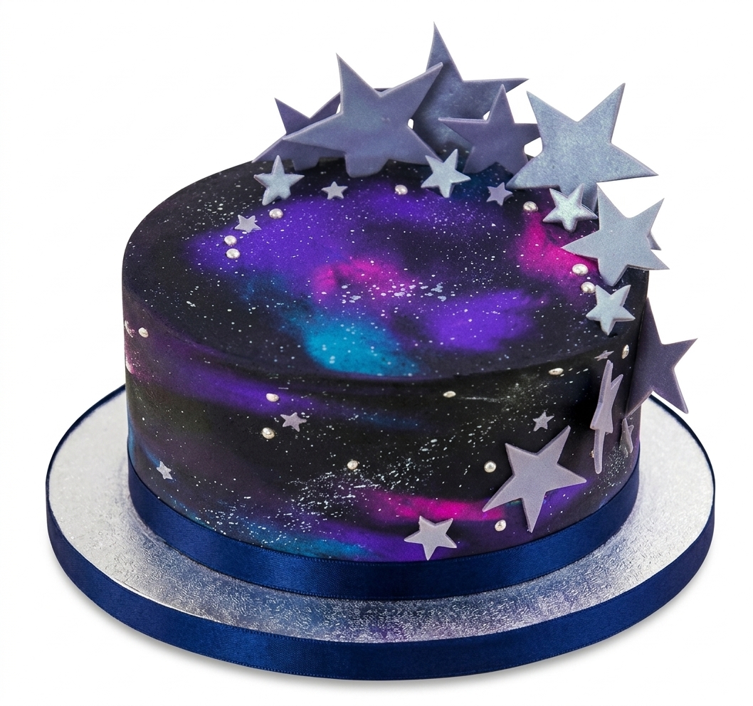 Galaxy Star Birthday Cake