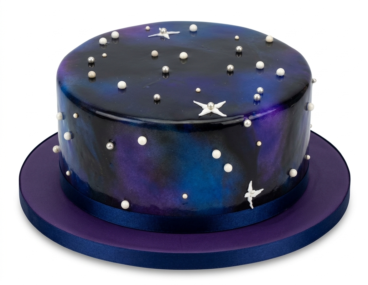 Starlight Galaxy Birthday Cake