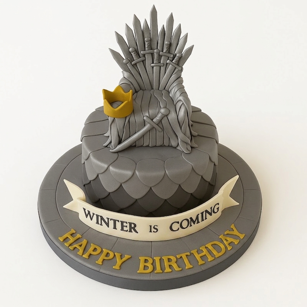 Game of Thrones Iron Throne Birthday Cake