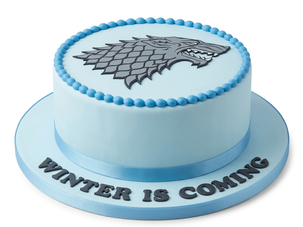 Game of Thrones Direwolf Birthday Cake