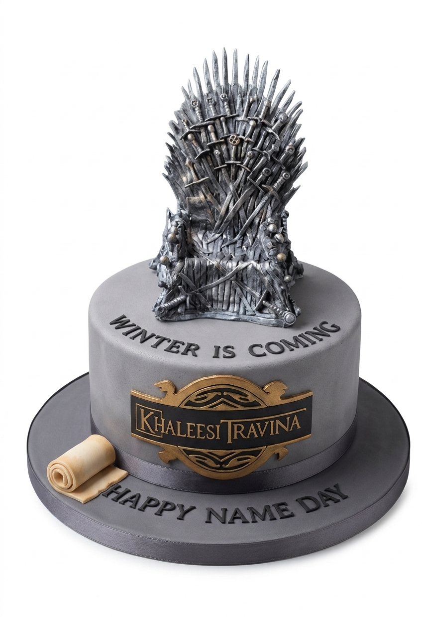 Game of Thrones Iron Throne Birthday Cake