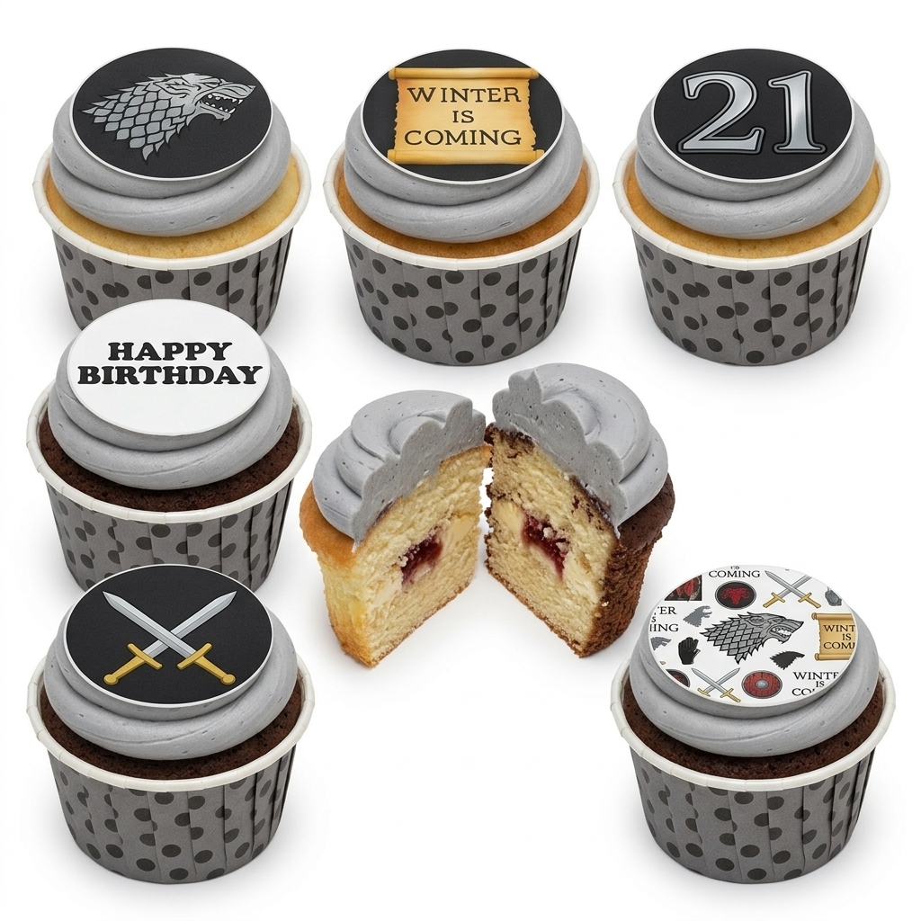 Game of Thrones Birthday Cupcakes