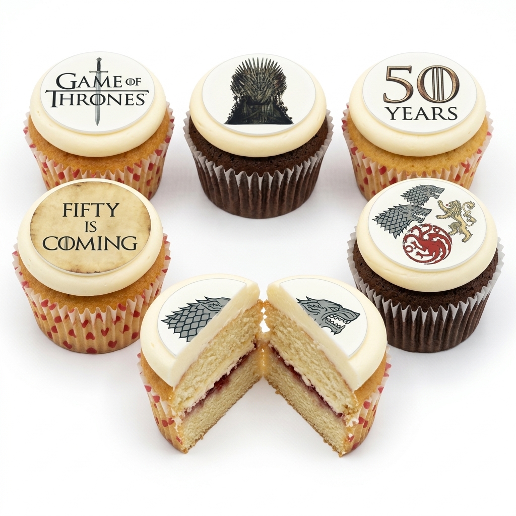Game of Thrones Birthday Cupcakes