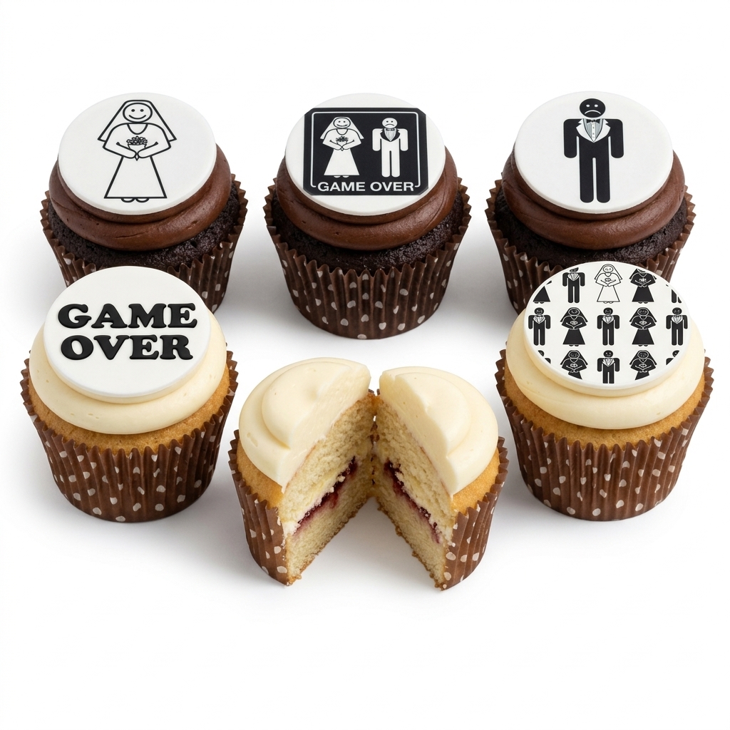 Game Over Stag Party Cupcakes