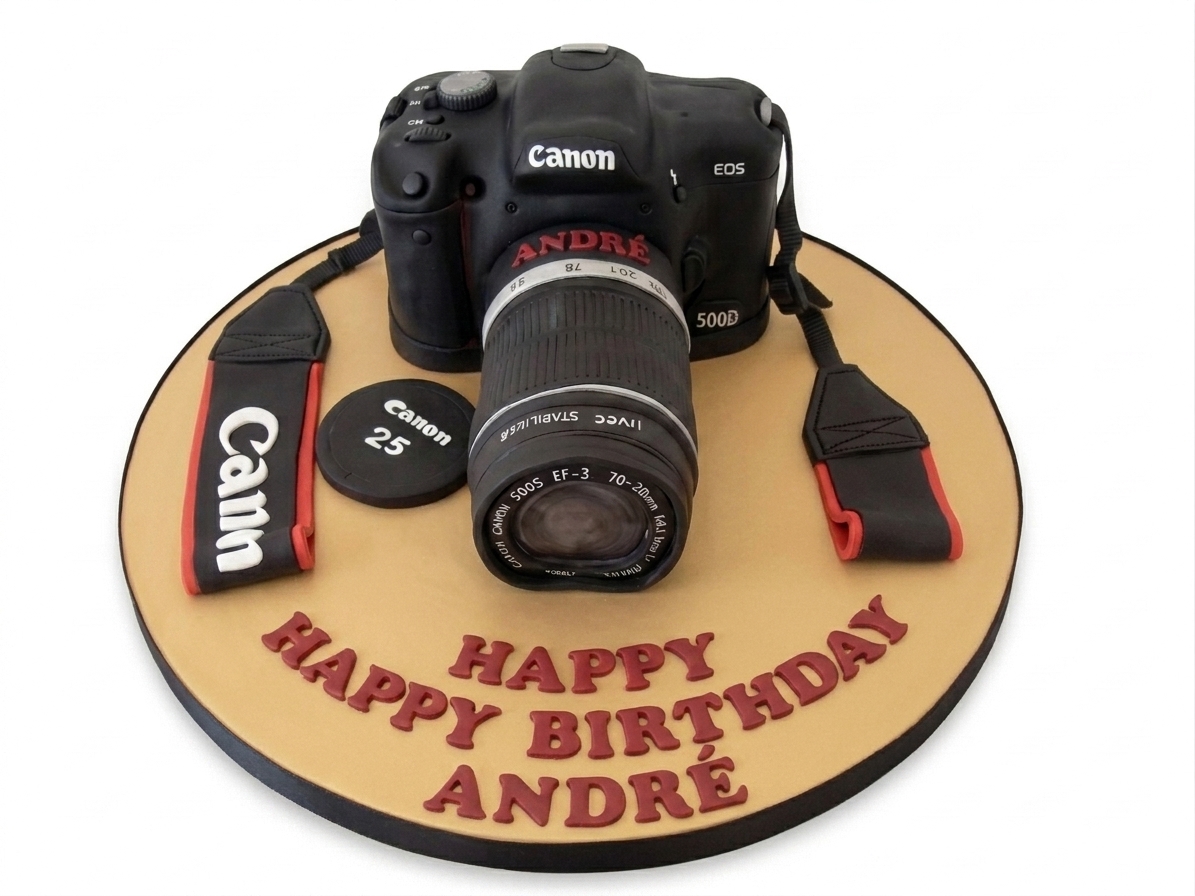 Personalised Camera Birthday Cake