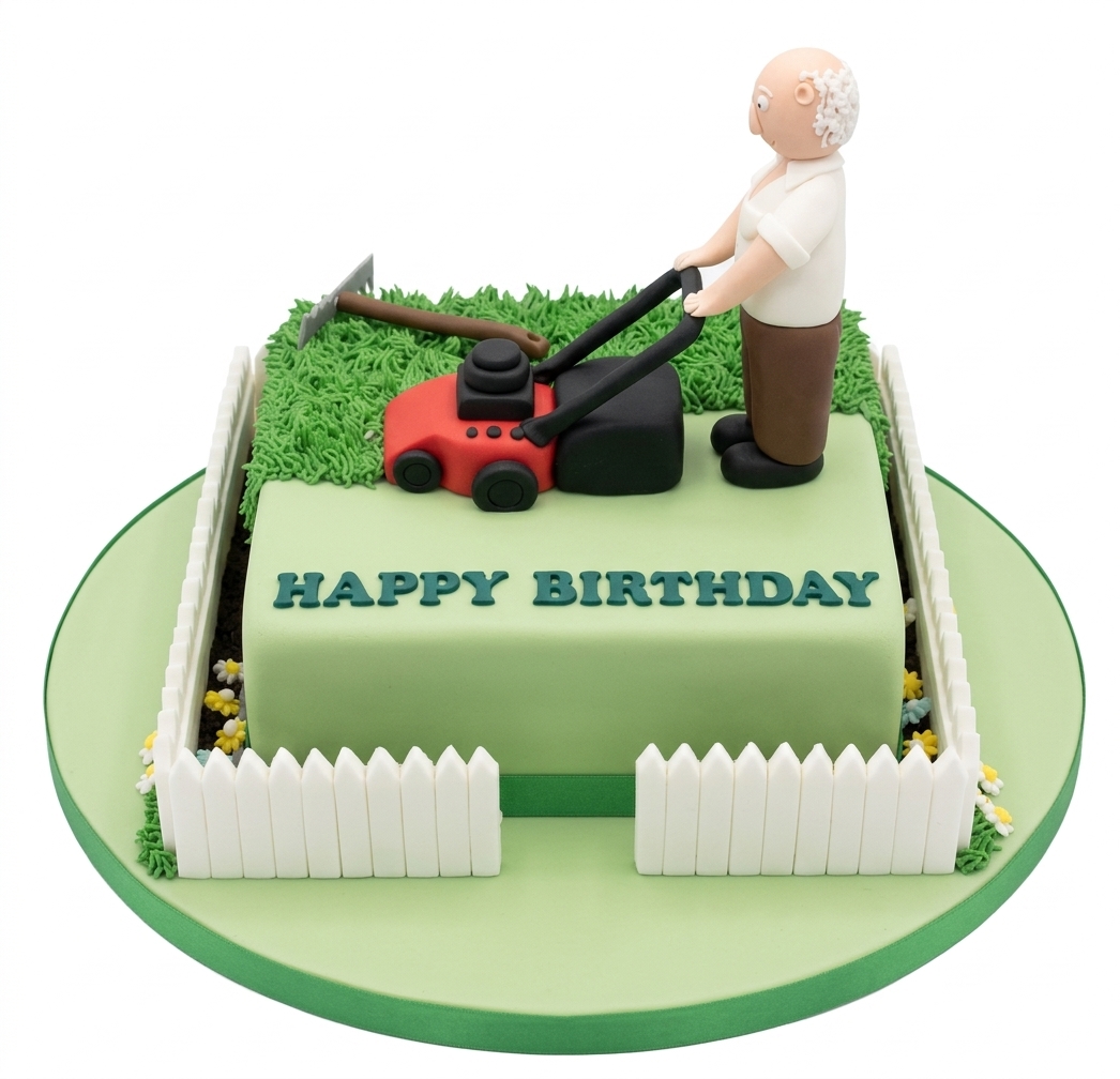 Gardening Theme Birthday Cake for Him