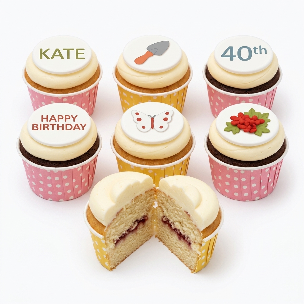 Gardening Theme Birthday Cupcakes for Her
