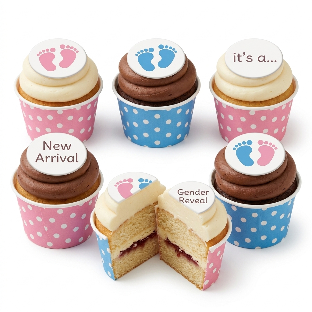 Gender Reveal Cupcakes