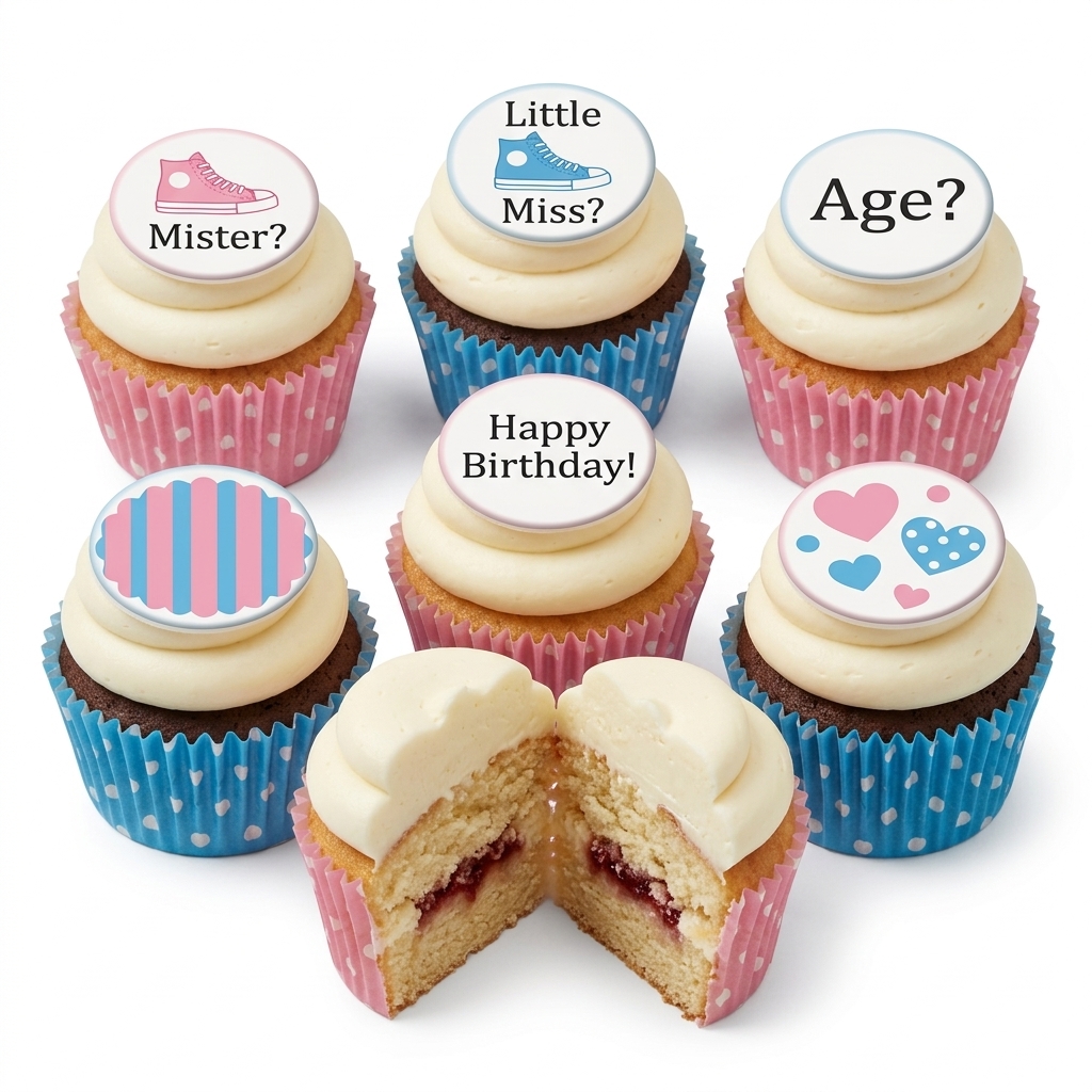 Gender Reveal Cupcakes