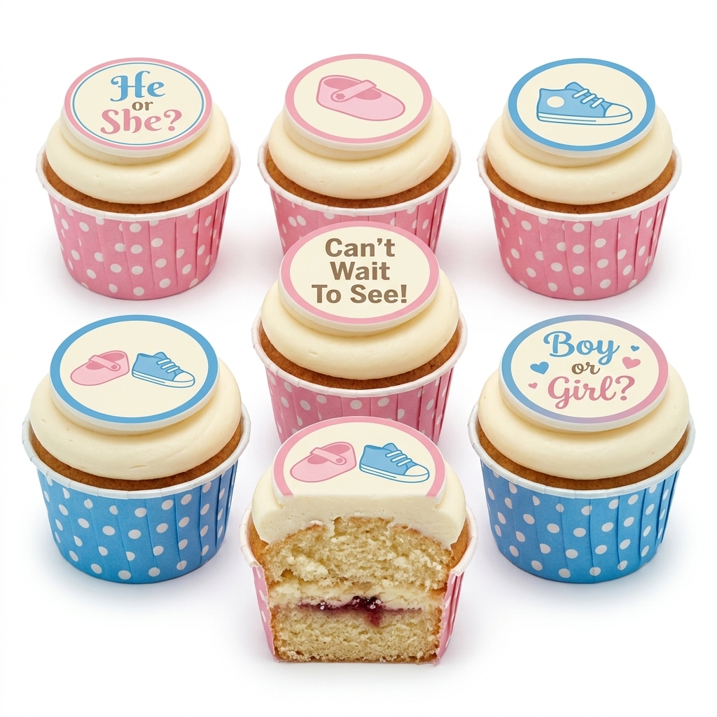 Gender Reveal Cupcakes