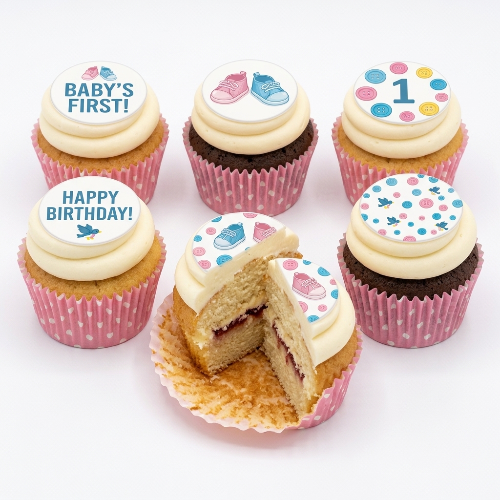 Baby's First Birthday Cupcakes