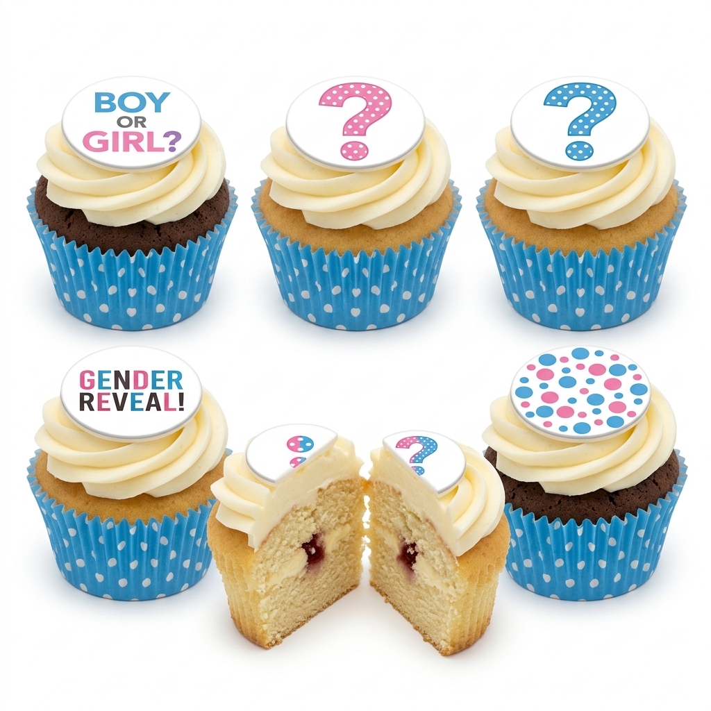 Gender Reveal Cupcakes