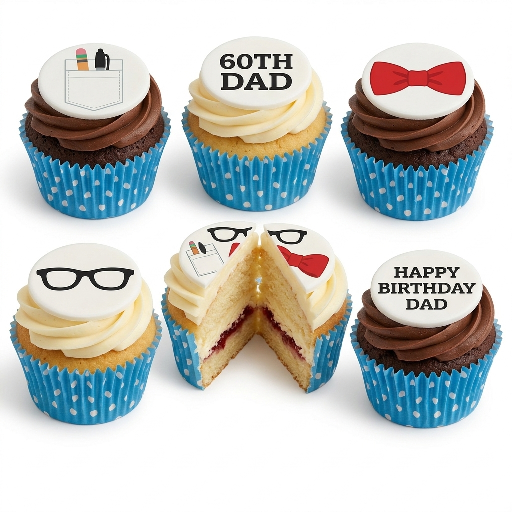 Gentleman's Birthday Cupcakes for Dad