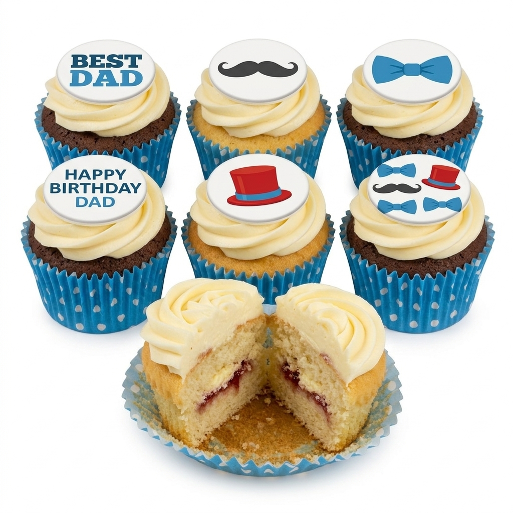 Gentleman's Birthday Cupcakes for Dad