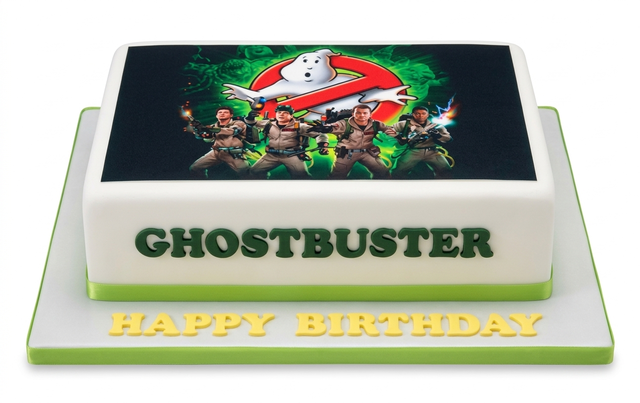 Ghostbusters Theme Birthday Cake