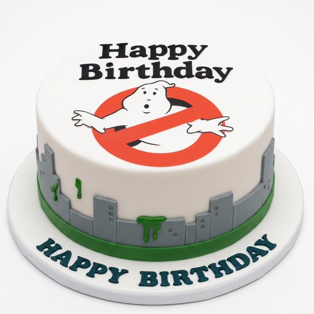 Ghostbusters Birthday Cake