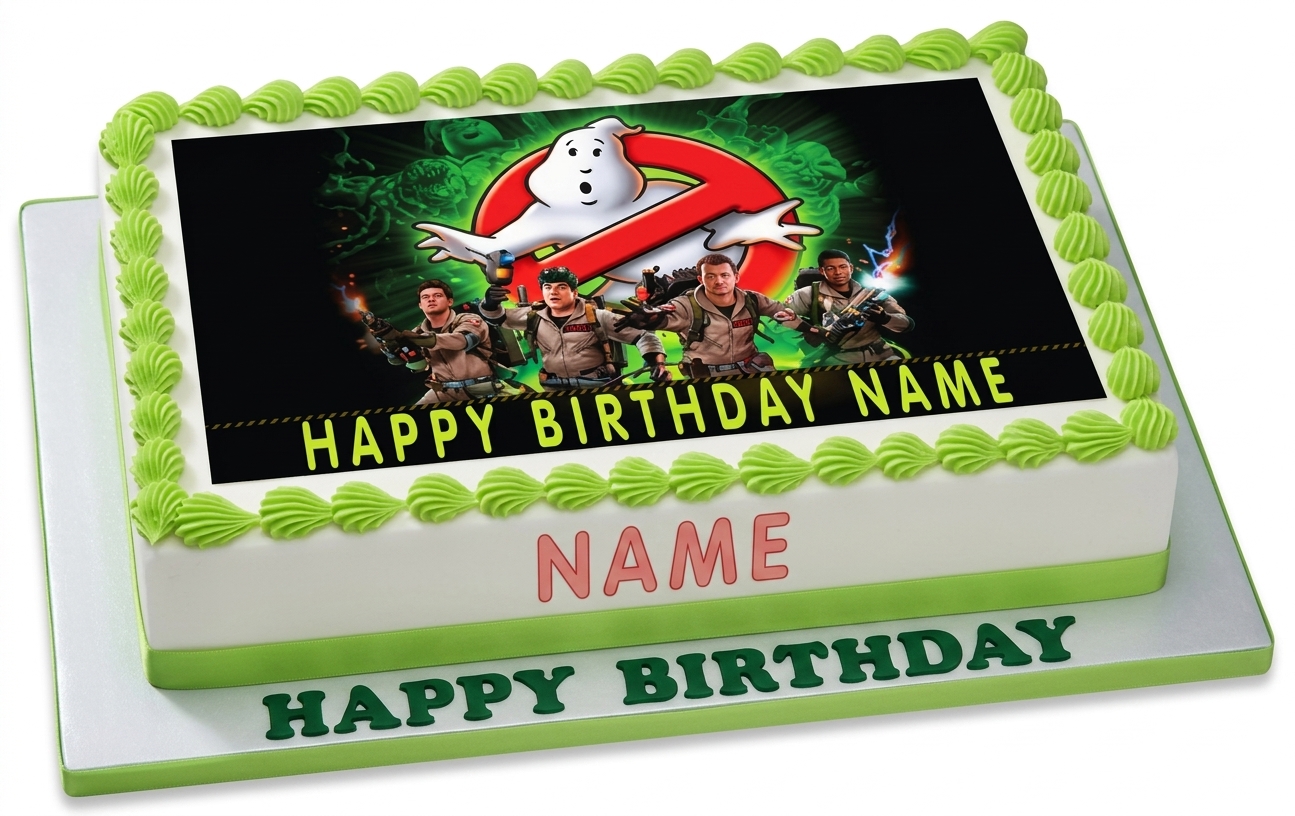 Ghostbusters Theme Birthday Cake