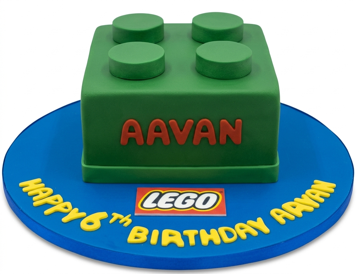 LEGO Brick Birthday Cake
