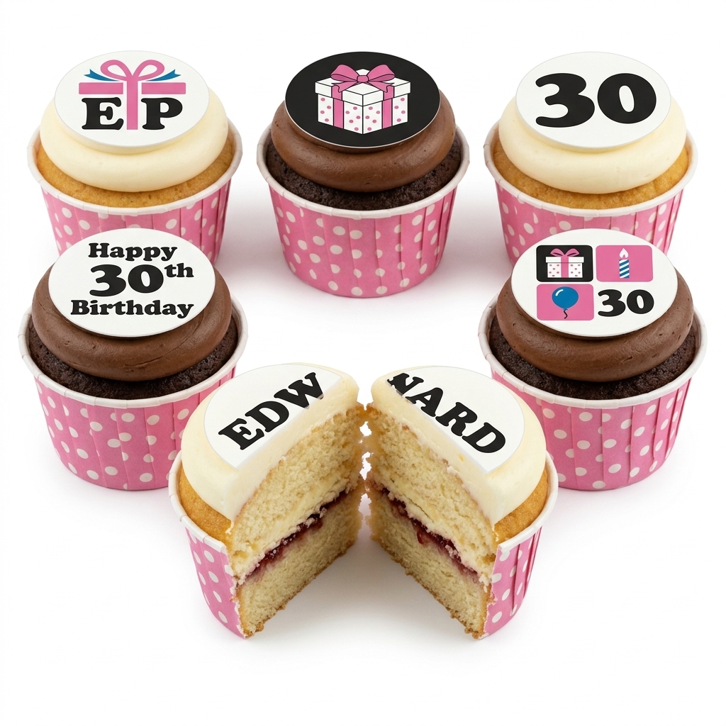 Personalised Birthday Gift Box Cupcakes
