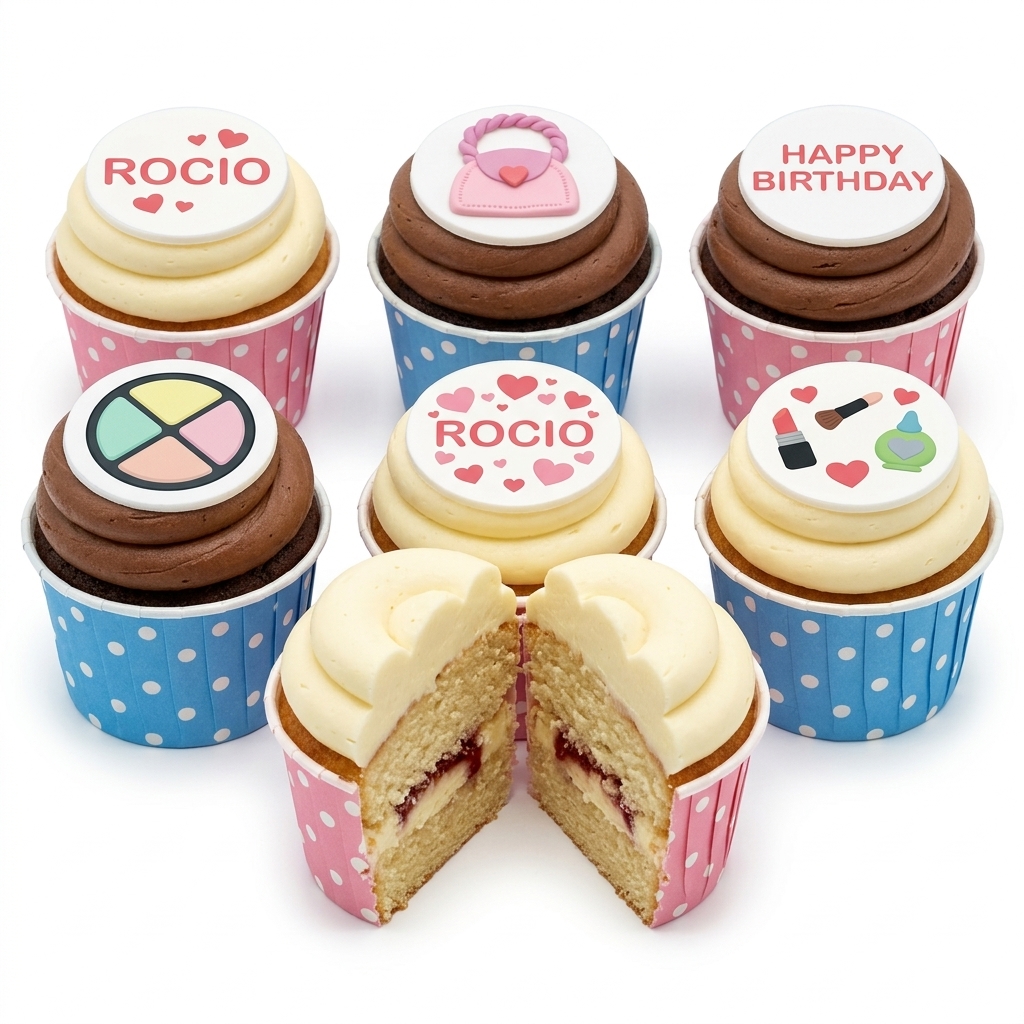 Ladies Fashion & Makeup Birthday Cupcakes