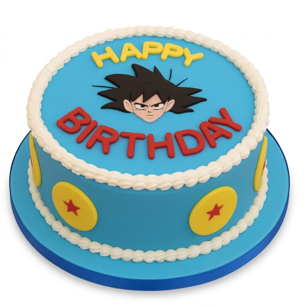 Dragon Ball Z Goku Birthday Cake