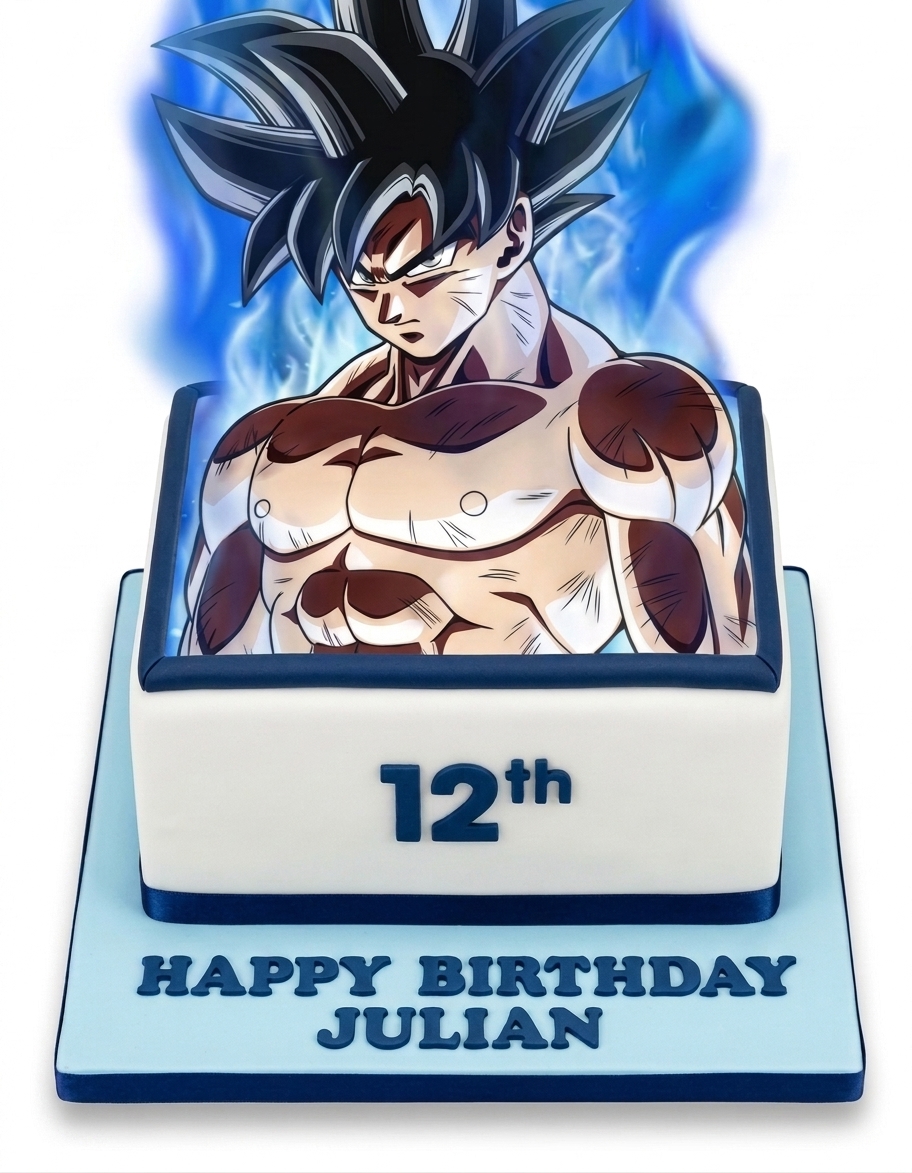 Dragon Ball Z Goku Birthday Cake