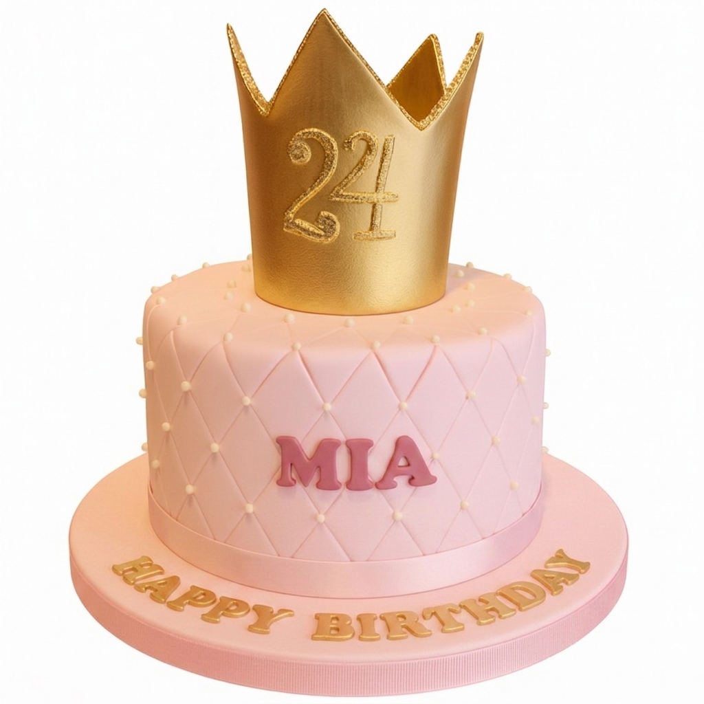 Princess Crown Birthday Cake for Her
