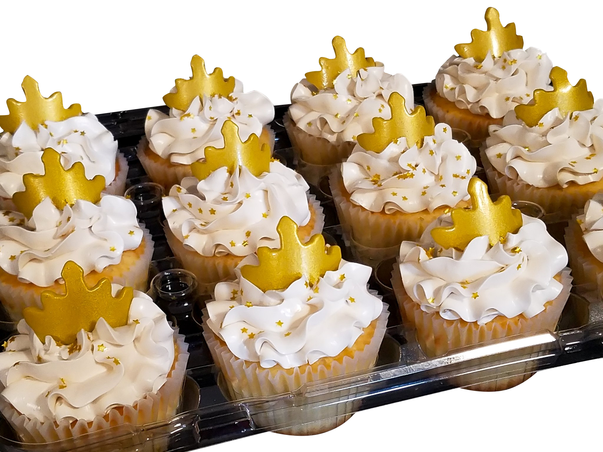 Gold Crown Cupcakes 
