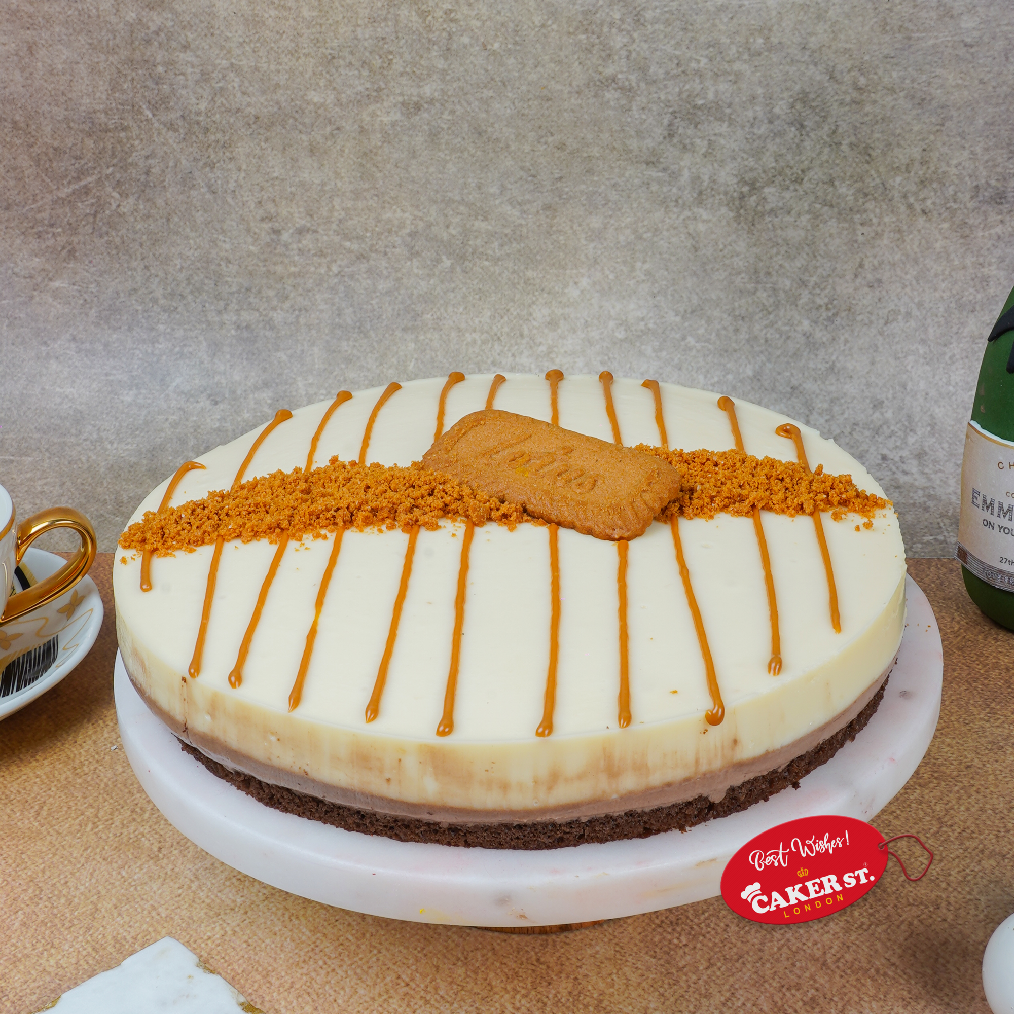 Golden Lotus Mousse Cake