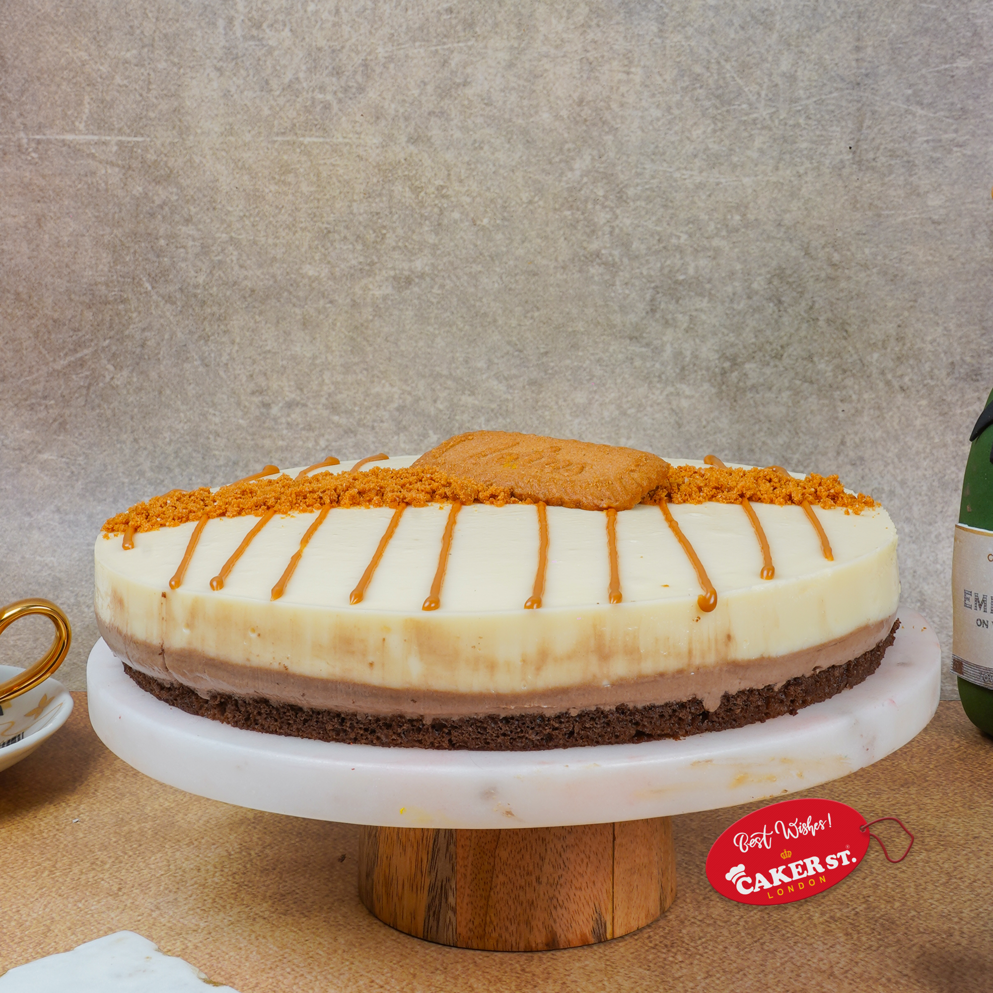 Golden Lotus Mousse Cake