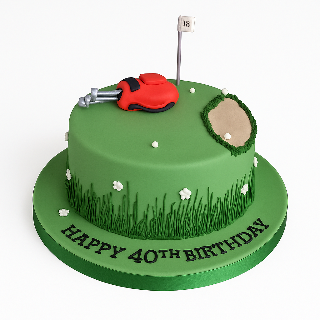 Golf theme 40th Birthday Cake