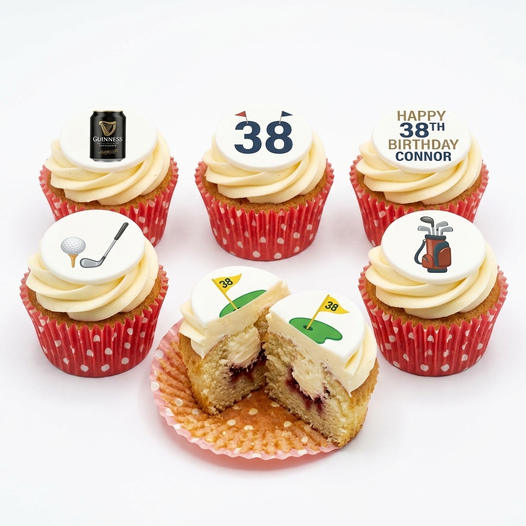 Golf Theme Birthday Cupcakes for Men
