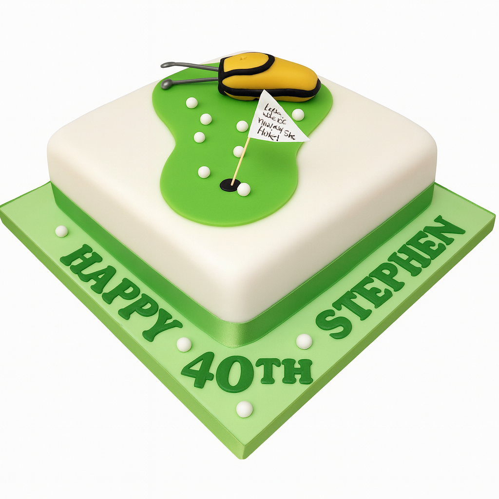 Golf Theme Cake