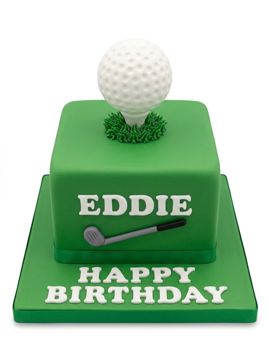 Golf Theme Birthday Cake