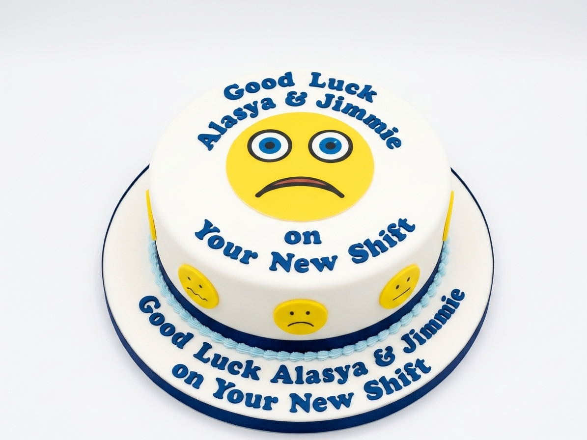 Emoji Leaving Party Cake