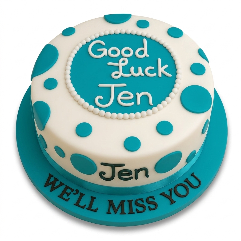 Polka Dot Good Luck Cake
