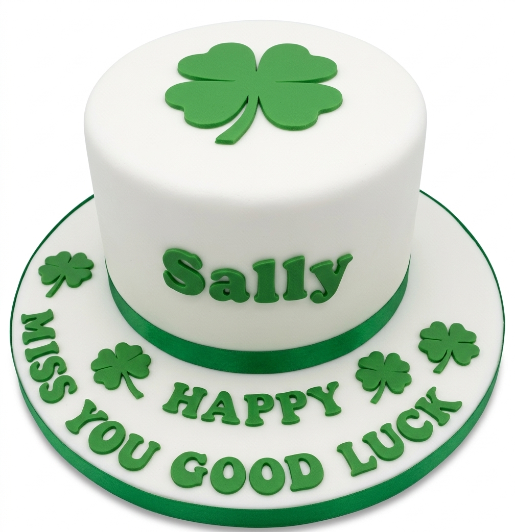 St Patrick's Day Shamrock Cake