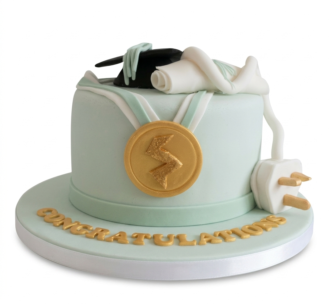 Graduation & Electrical Engineer Celebration Cake