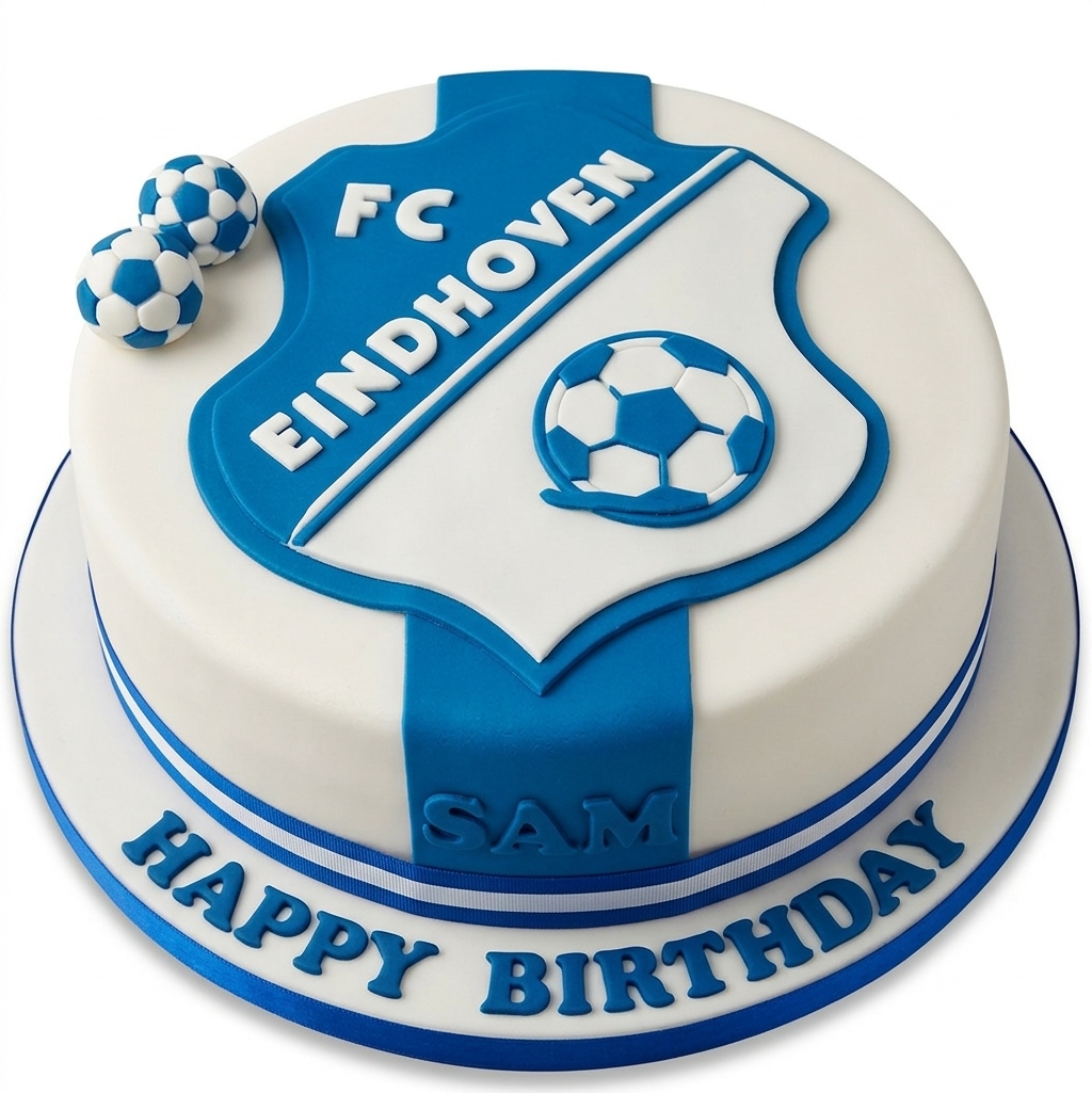 FC Eindhoven Football Birthday Cake