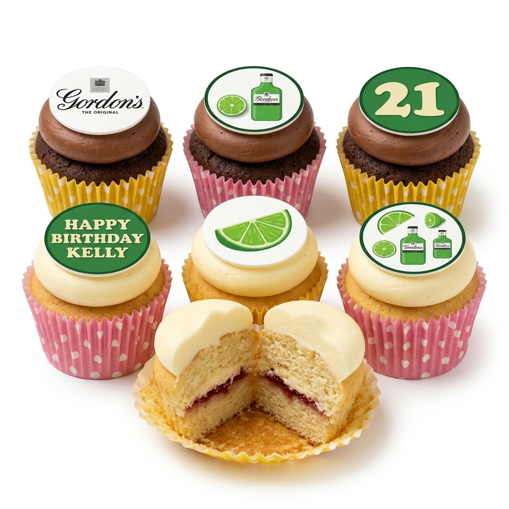 Gordon's Gin Birthday Cupcakes