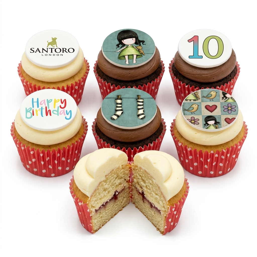 Gorjuss Character Birthday Cupcakes for Girls