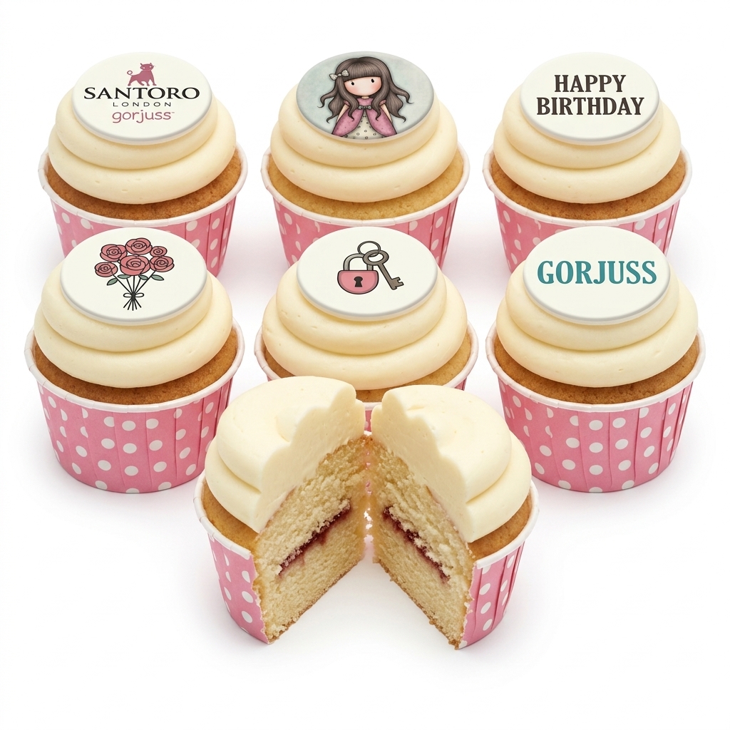 Gorjuss Character Birthday Cupcakes