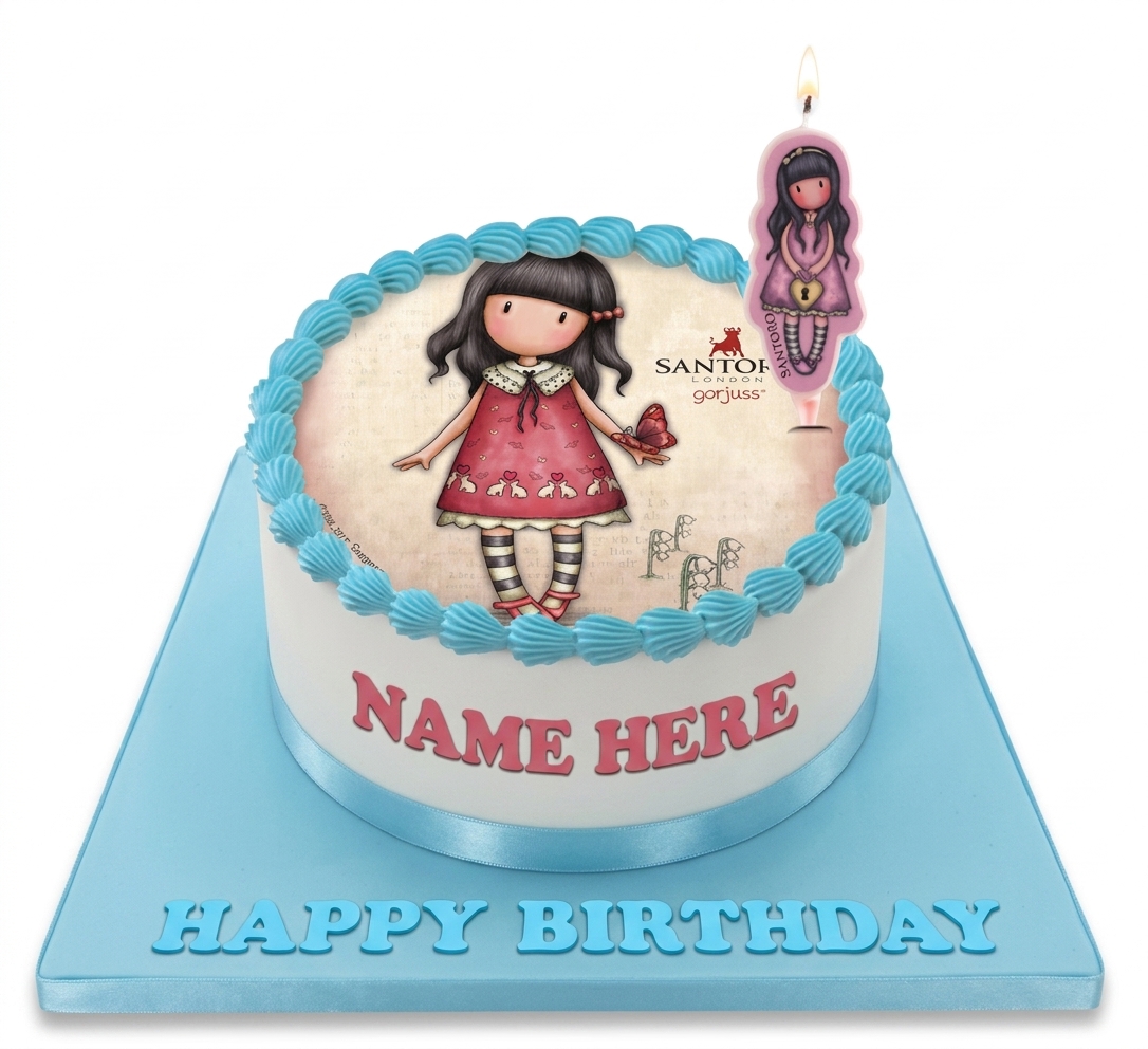 Gorjuss Doll Birthday Cake for Girls
