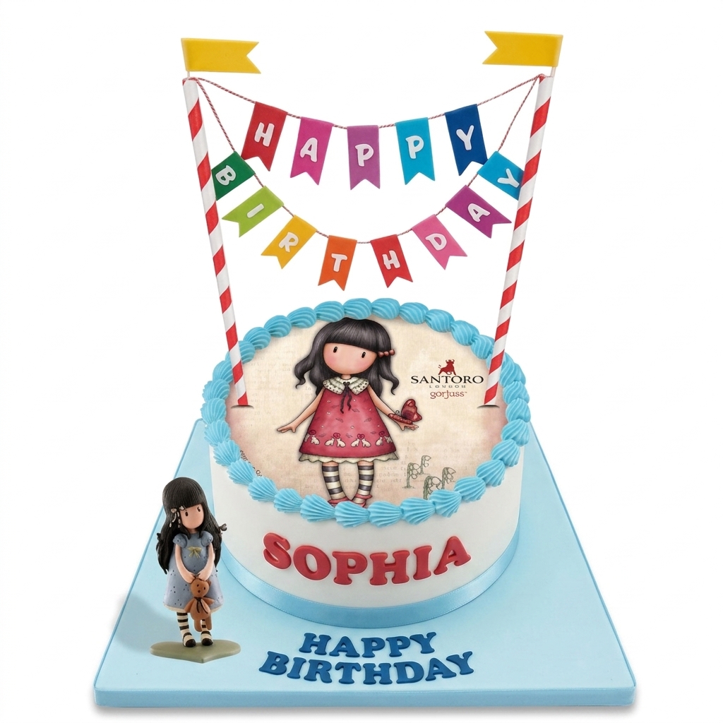 Gorjuss Doll Personalised Birthday Cake