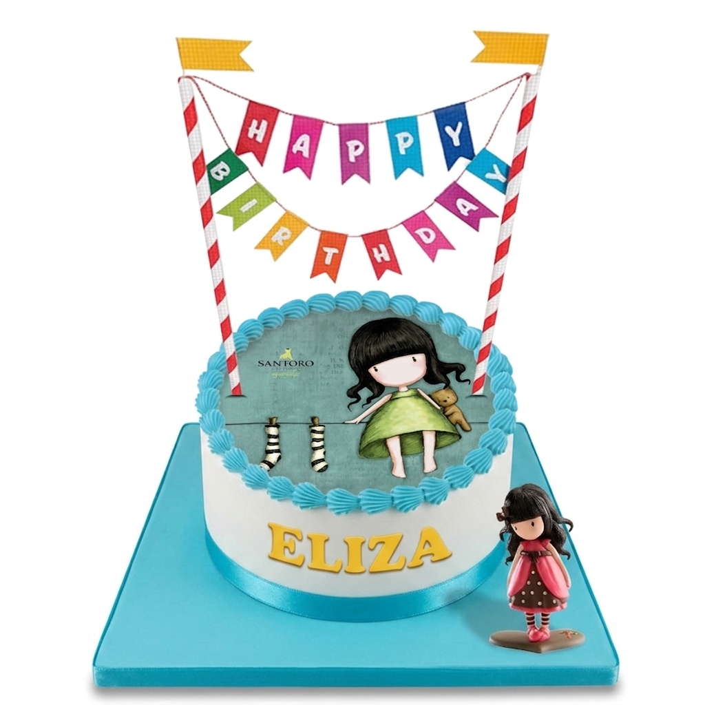 Gorjuss Doll Birthday Cake for Girls