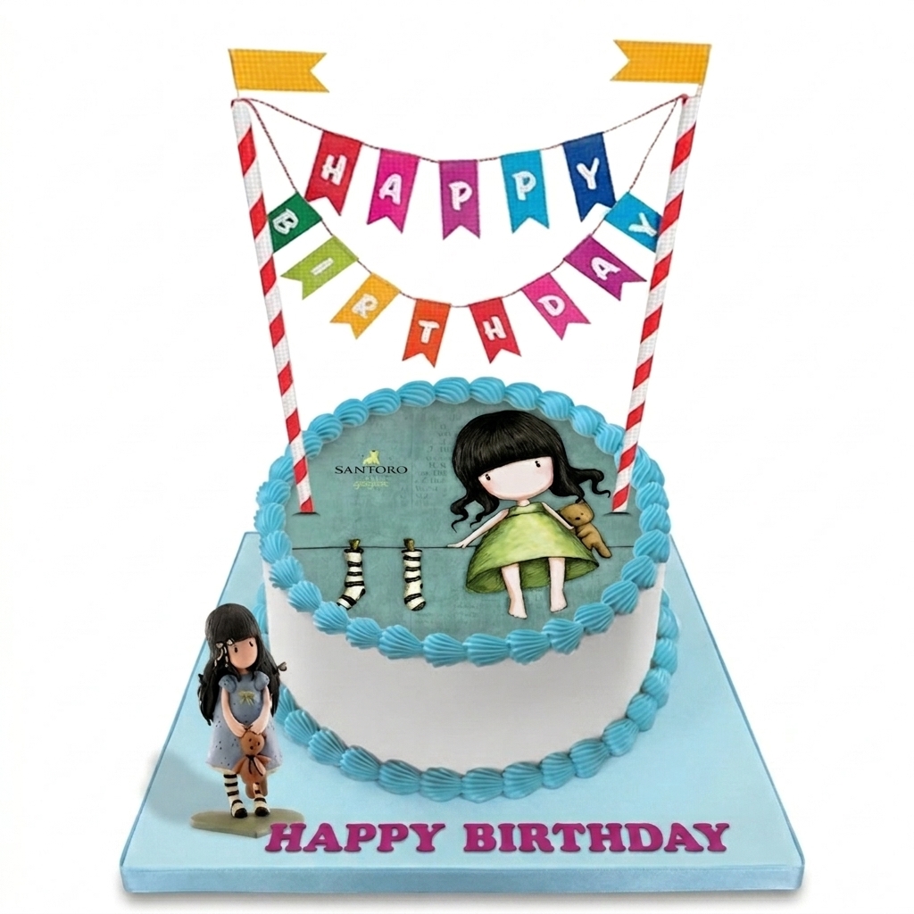 Gorjuss Happy Birthday Cake