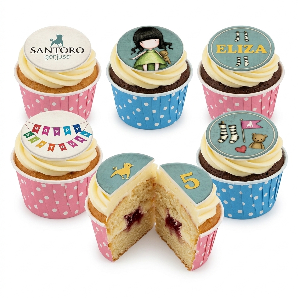 Santoro Gorjuss Birthday Cupcakes | Custom Age & Name