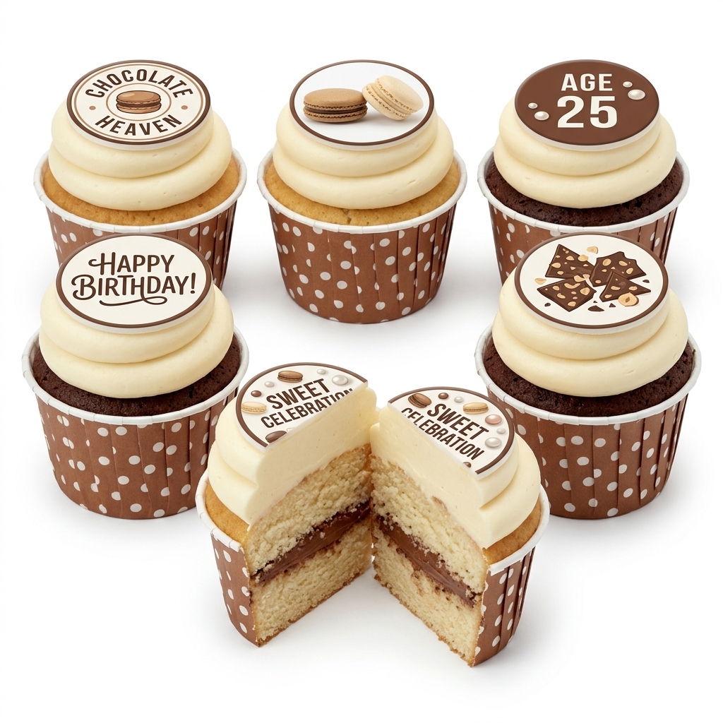 Chocolate & Sweet Celebration Birthday Cupcakes