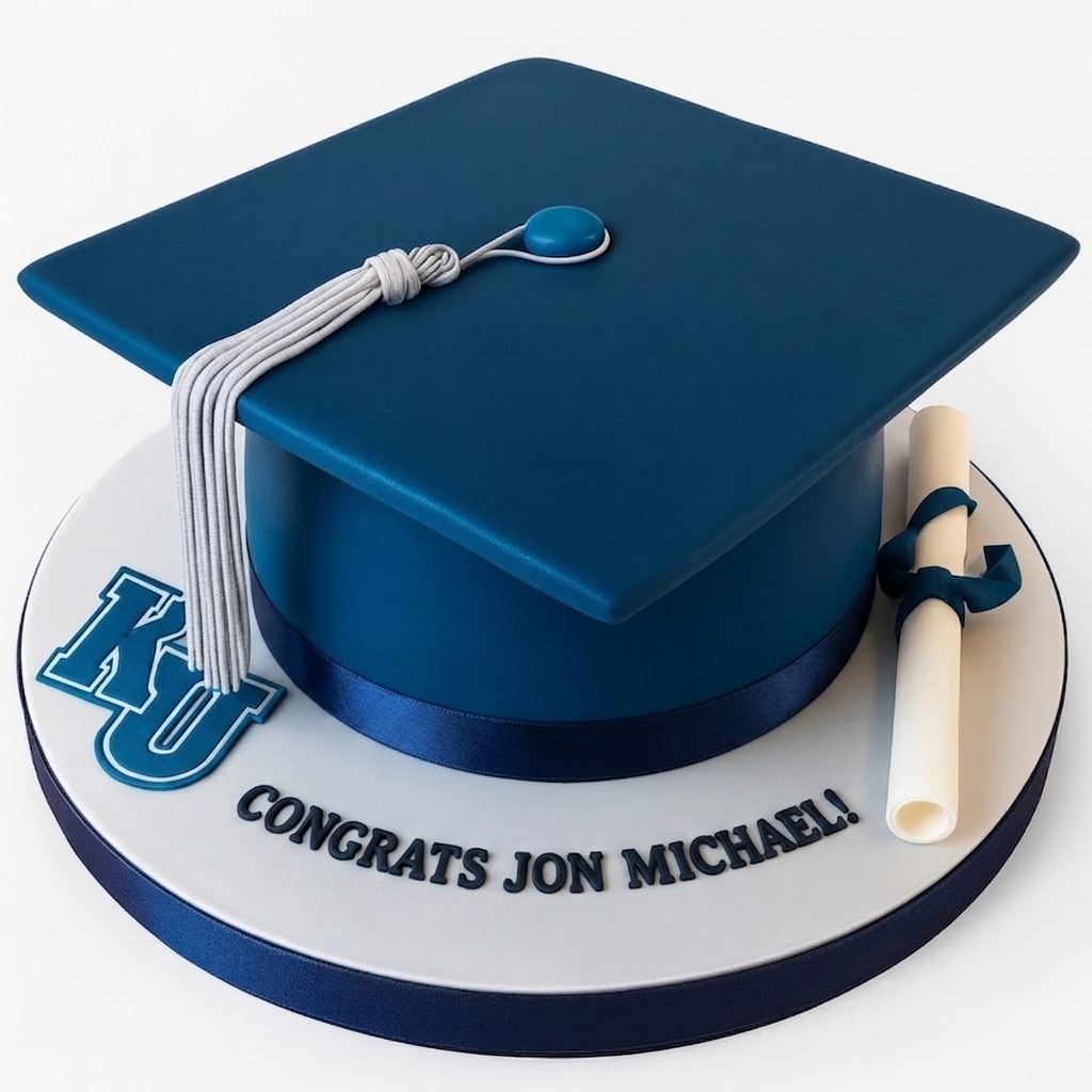 Personalised Graduation Cap Cake