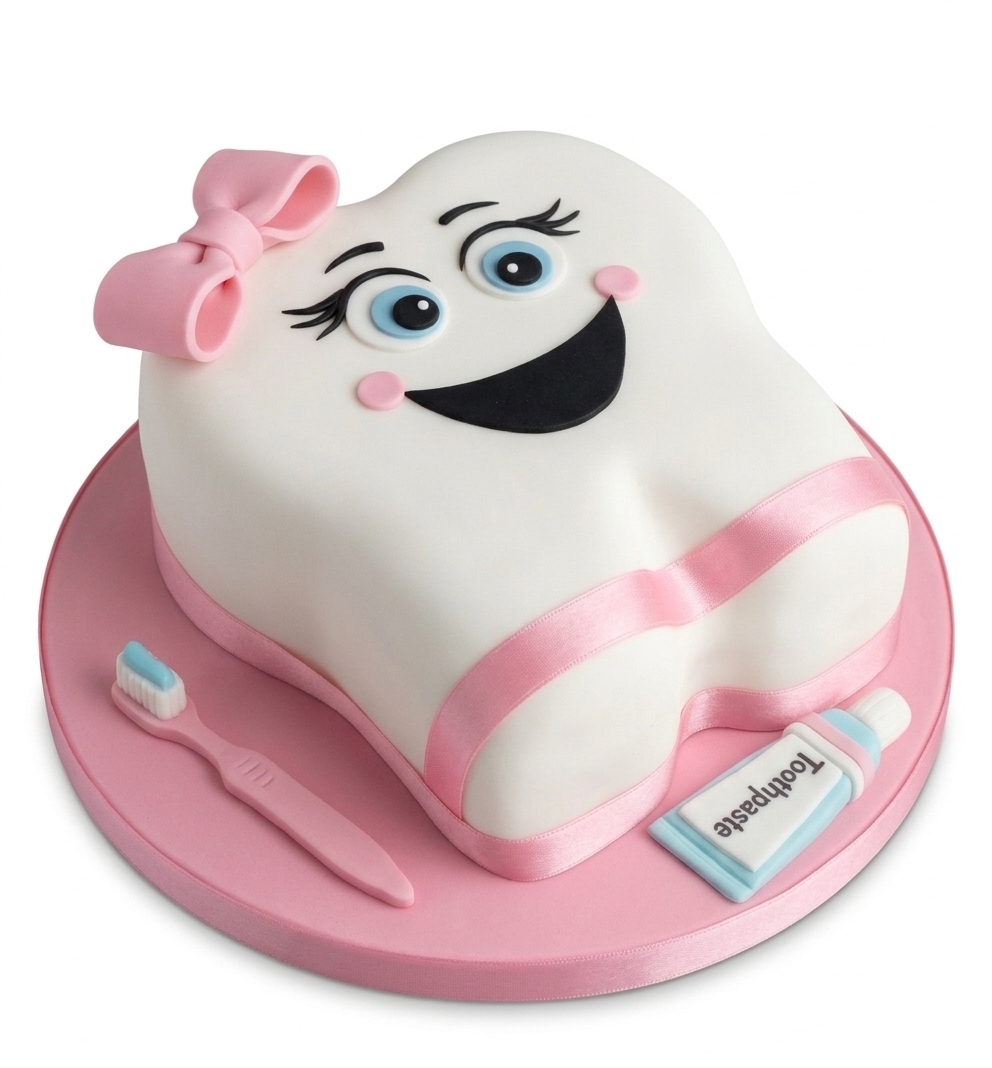 Tooth Birthday Cake